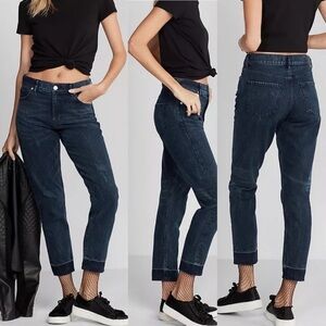 Express 100% Cotton Distressed Faded Ankle Length Jeans